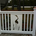 Custom Bird Cutout in Fence