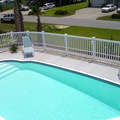 Pool Fence with Horizontal Picket