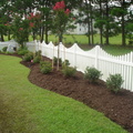 Raised Beds with 4'H Scalloped Fence