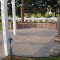 3 Piece Paver Patio with Sitting Wall
