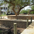 Walls prior to landscaping